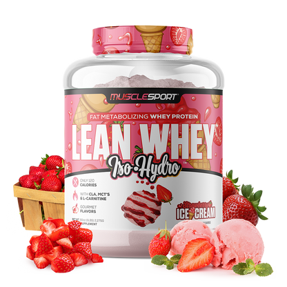 MUSCLESPORT LEAN WHEY ISO HYDRO GOURMET PROTEIN 5LB